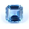 Natural Blue Indicolite Tourmaline Gemma Ottagonale 7 Ct 10 mm Certificata AGI