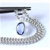 Naturale 4.10 CT Ovale Zaffiro Blu Gemma Certificato Uomo Fresco Pendente Design