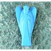 Figurina Angelica Naturale In Turchese Blu 53 X 28 Mm Decorazione Per La Casa