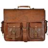 Fatto a mano Borsa A Tracolla In Pelle Vintage Di 6 Dimensione Marrone Per Laptop
