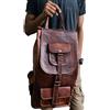Fatto a mano Zaino In Pelle Slim Vintage Per Laptop Da Uomo