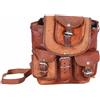 Fatto a mano Nuovo Handmade Zaino In Vera Pelle S TO L Rucksack Da Viaggio Marrone Unisex