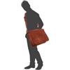 "Handmade" Borsa A Spalla Messenger In Pelle Vintage Da Uomo 18" Con Patta Completa Nuova