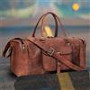 Fatto a mano Borsa Da Viaggio In Vera Pelle Vintage Uomo Marrone 21X9X9 Inch Grande