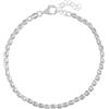 MEDUSA BRACCIALE DA UOMO IN ARGENTO 925 CON CUBOTTI MARTELLATI (2 MM) - ARGENTO/ACCIAIO