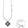 CESARE PACIOTTI 4US COLLANA ROSA DEI VENTI ACCIAIO E PVD NERO - ARGENTO/ACCIAIO