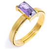 MARLU' Anello con zircone baguette (S) - DORATO