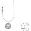 CESARE PACIOTTI 4US COLLANA STEEL ROSA DEI VENTI ZIRCONI NERI - ARGENTO/ACCIAIO