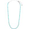 MARLU' Collana turchese sfaccettato - ARGENTO/ACCIAIO