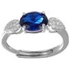 MEDUSA ANELLO IN ARGENTO 925 "FOGLIE DI LUCE" - ARGENTO/ACCIAIO