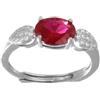 MEDUSA ANELLO IN ARGENTO 925 "FOGLIE DI LUCE" - ARGENTO/ACCIAIO