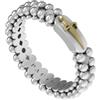 CESARE PACIOTTI SILVER ANELLO SILVER 925 TENNIS SPINELLI NERI 4MM - ARGENTO/ACCIAIO