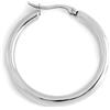 MARLU' Mono Orecchino a cerchio 3,8cm - ARGENTO/ACCIAIO