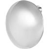 MARLU' Mono Orecchino a lobo bottone 2,5cm - ARGENTO/ACCIAIO