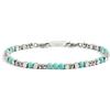 MARLU' Bracciale acciaio con pietra azzurro turchese - LIGHT BLUE