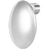 MARLU' Mono Orecchino a lobo bottone ovale 1,6cm - ARGENTO/ACCIAIO