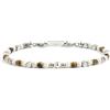 MARLU' Bracciale agata bianca - ARGENTO/ACCIAIO