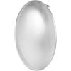 MARLU' Mono Orecchino a lobo bottone ovale 2,8cm - ARGENTO/ACCIAIO