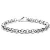 MARLU' Bracciale catena diamantata rolò - ARGENTO/ACCIAIO