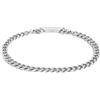 MARLU' Bracciale catena grumetta - ARGENTO/ACCIAIO