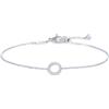 MARLU' Bracciale cerchio con zirconi bianchi - ARGENTO/ACCIAIO