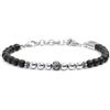 MARLU' Bracciale con pietre - NERO