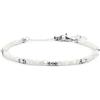 MARLU' Bracciale con pietre a rondelle - ARGENTO/ACCIAIO
