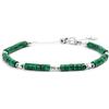 MARLU' Bracciale con pietre a rondelle - ARGENTO/ACCIAIO