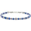 MARLU' Bracciale con rondelle in pietra ed elementi in ematite - NIGHT BLUE
