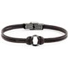 MARLU' Bracciale corda cerata - MARRONE