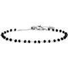 MARLU' Bracciale cristalli sfaccettati - ARGENTO/ACCIAIO