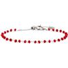 MARLU' Bracciale cristalli sfaccettati - ARGENTO/ACCIAIO