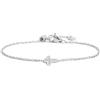 MARLU' Bracciale croce con cristalli - ARGENTO/ACCIAIO