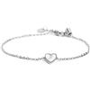 MARLU' Bracciale cuore madreperla - ARGENTO/ACCIAIO