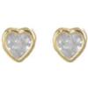 MEDUSA Orecchini in argento 925 con cuori di zirconi bianchi. -