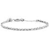 MARLU' Bracciale ematite diagonale - ARGENTO/ACCIAIO