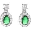 MEDUSA ORECCHINI KATE IN ARGENTO 925 - VERDE SMERALDO