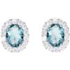 MEDUSA ORECCHINI LADY D IN ARGENTO 925 - ACQUA MARINA