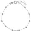 MEDUSA Bracciale in argento 925, catena alternata a sfere lisce - ARGENTO/ACCIAIO