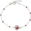MEDUSA BRACCIALE IN ARGENTO COCCINELLA - ARGENTO/ACCIAIO