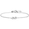 MARLU' Bracciale infinito con cristalli - ARGENTO/ACCIAIO