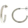 MEDUSA Orecchino cerchio battuto in argento 925 (canna 3 mm - ø 26 mm). - ARGENTO/ACCIAIO