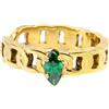 MARLU' Orecchino ear cuff con zircone - DORATO