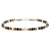 MARLU' Bracciale occhio di tigre - ARGENTO/ACCIAIO