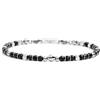 MARLU' Bracciale pietra naturale - ARGENTO/ACCIAIO