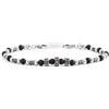 MARLU' Bracciale pietra naturale - ARGENTO/ACCIAIO