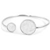 MARLU' Bracciale rigido madreperla - ARGENTO/ACCIAIO
