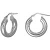 MEDUSA Orecchino in argento 925. Cerchio: ø est 23 mm. Canna tonda: ø 5 mm. - ARGENTO/ACCIAIO