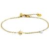 MARLU' Bracciale rosa dei venti e zircone - DORATO