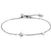 MARLU' Bracciale rosa dei venti e zircone - ARGENTO/ACCIAIO